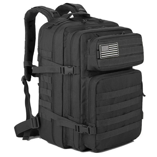 45L Tactical Backpack with Multi-Compartment Storage