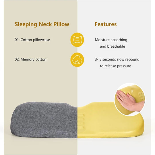 Memory Foam Cervical Neck Support Pillow