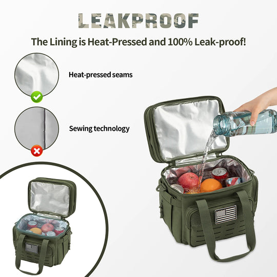 Expandable Tactical Insulated Lunch Cooler Bag