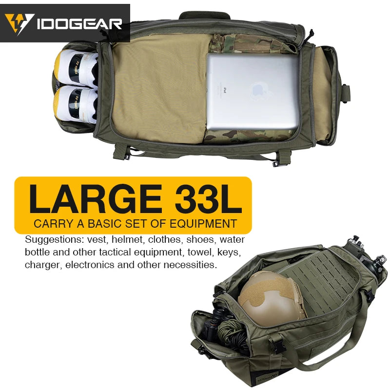 33L Tactical Deployment Duffel Bag with Shoulder Strap