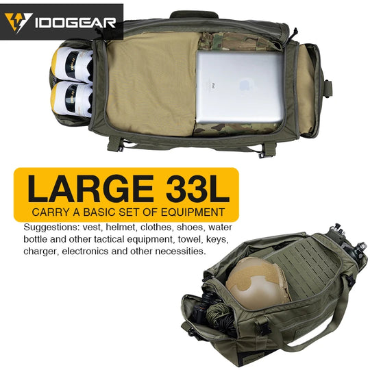 33L Tactical Deployment Duffel Bag with Shoulder Strap