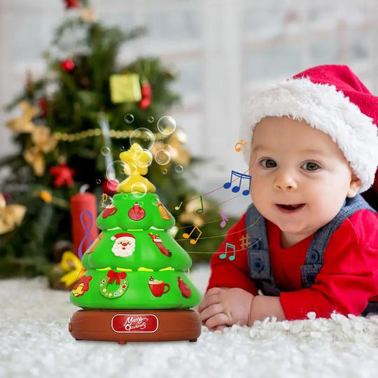 Christmas Tree Music Box &amp; Bubble Machine