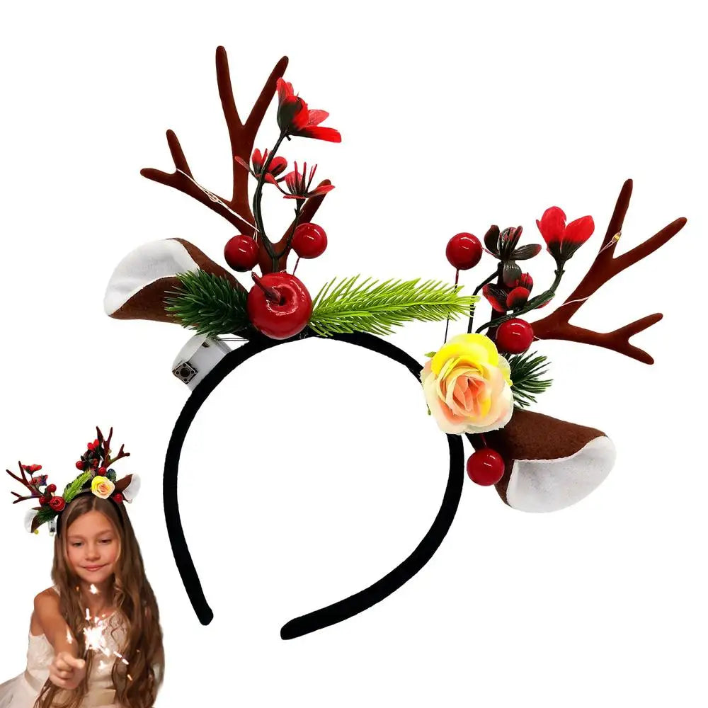 Christmas Reindeer Antler Headband for Kids &amp; Adults