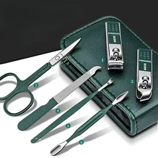 6-Piece Stainless Steel Nail Care Manicure Set