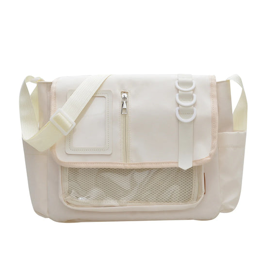 Y2K Transparent Nylon Crossbody Messenger Bag