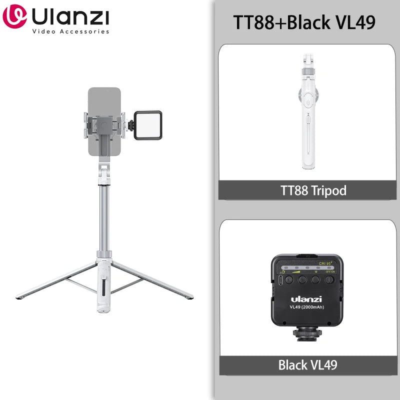 Ulanzi TT88 Magnetic Phone Tripod Selfie Stick 1.44M