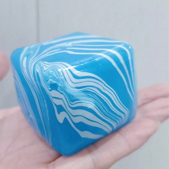 Slow-Rebound Multicolor Cube Sensory Fidget Toy