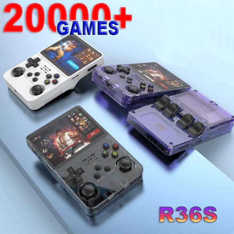 R36S Retro Handheld Game Console 3.5" IPS 64GB