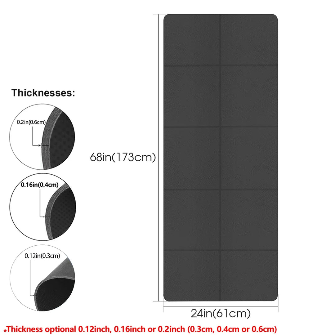 Foldable EVA Yoga Mat for Yoga, Pilates &amp; Floor Exercise