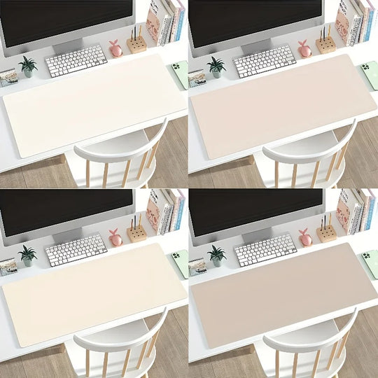 Large Faux Leather Waterproof Desk Pad Mouse Mat