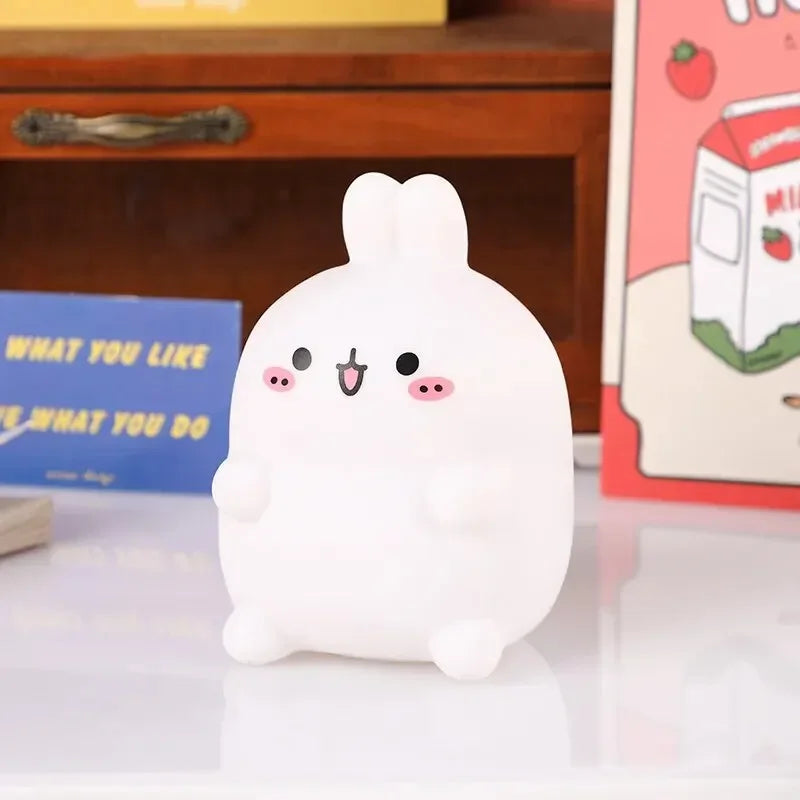 Rabbit LED Night Light Battery-Powered Bedside Lamp