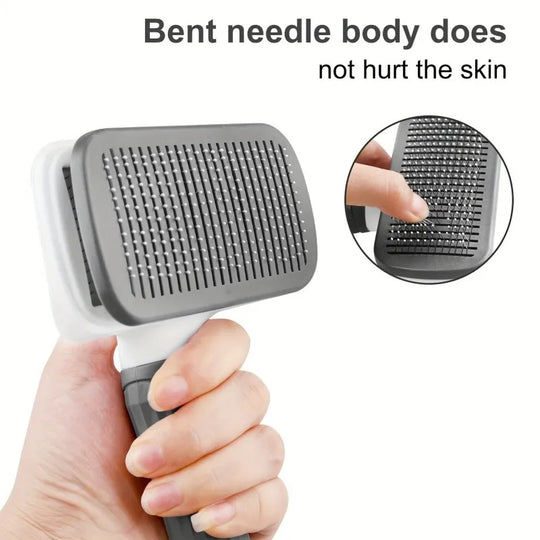 Self Cleaning Pet Slicker Brush for Dogs &amp; Cats