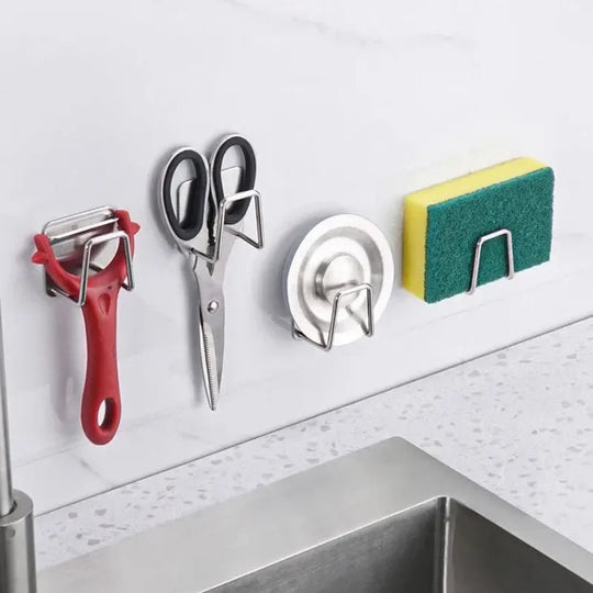 Stainless Steel Wall Mount Cutting Board &amp; Lid Holder