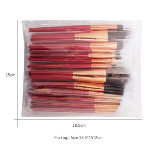 22-Piece Professional Makeup Brush Set with Synthetic Bristles