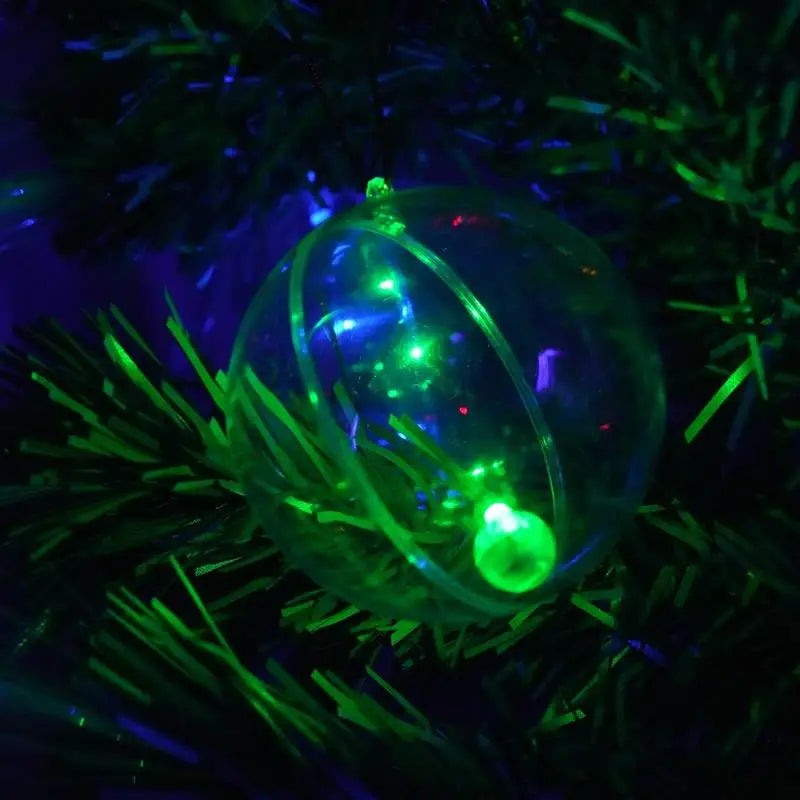 10-Piece LED Light-Up Christmas Ornament Ball Set