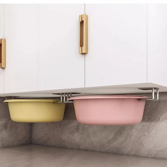 Stainless Steel Wall Mount Cutting Board &amp; Lid Holder