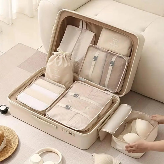 10-Piece Travel Packing Cubes Set with Shoe &amp; Toiletry Bags