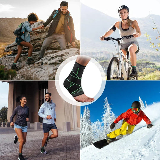 Adjustable Compression Ankle Brace Support Sleeve