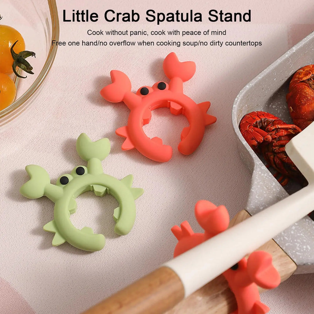 Crab Silicone Utensil Rest &amp; Pot Clip Holder