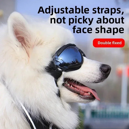 Adjustable Anti-UV Dog Goggles Windproof Pet Sunglasses