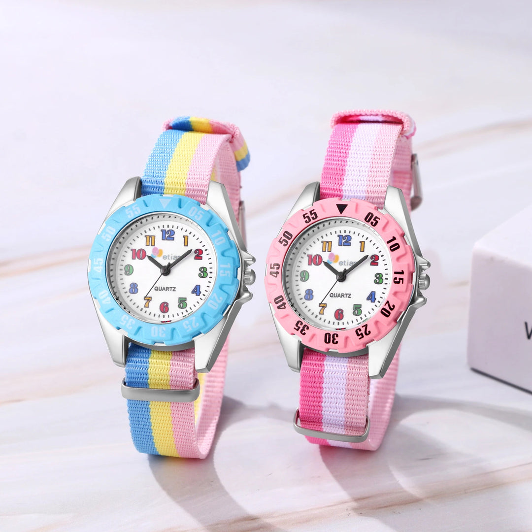 Lancardo Rainbow Kids Quartz Watch with Nylon Strap