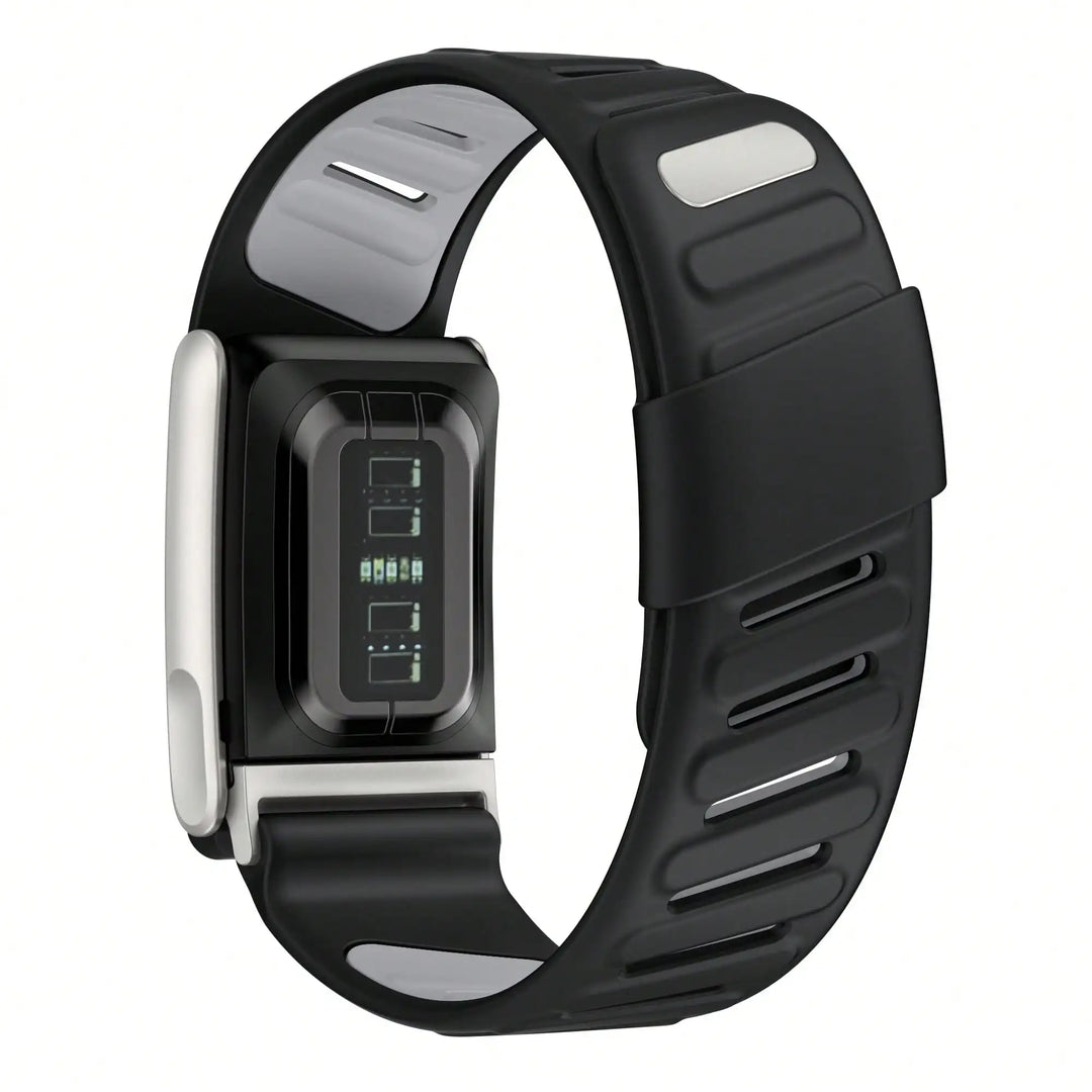 Silicone Dual-Color Fitness Tracker Replacement Strap