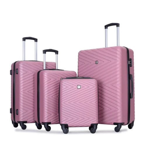 4-Piece ABS Hardside Luggage Set with TSA Lock &amp; Spinner Wheels