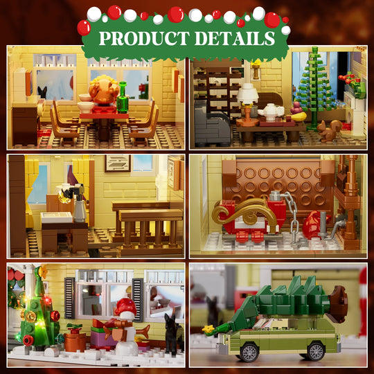 Christmas Snow Village House Building Set – 1484 Pieces