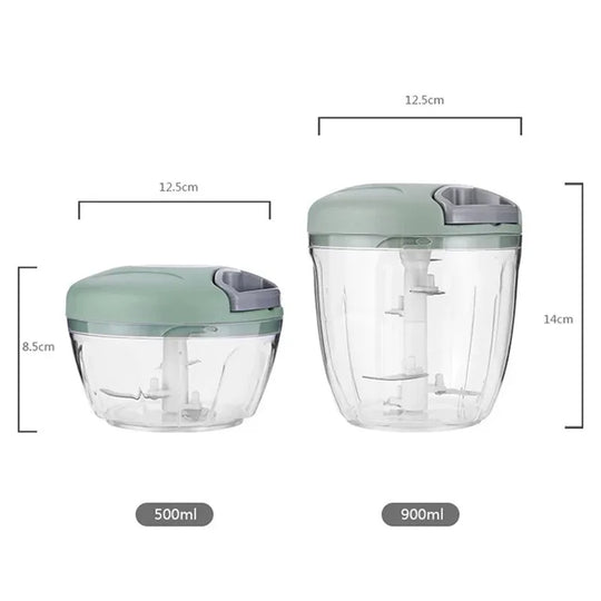 Pull String Food Chopper Vegetable Cutter