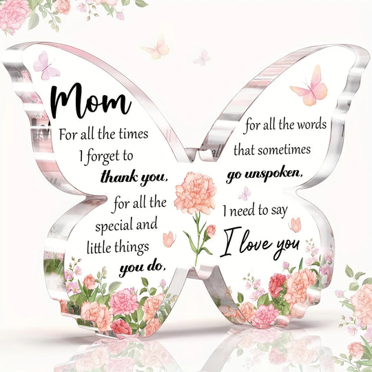 Butterfly Acrylic Mom Appreciation Keepsake