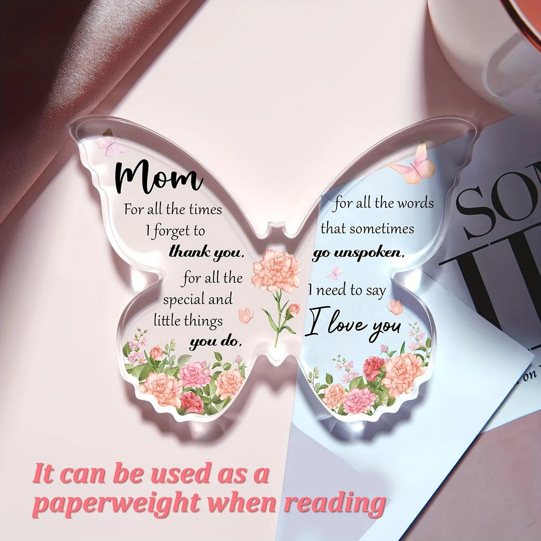 Butterfly Acrylic Mom Appreciation Keepsake