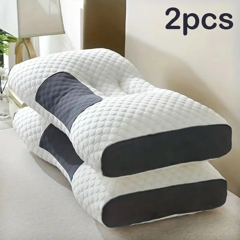 2-Pack Ergonomic Contour Neck Support Pillows
