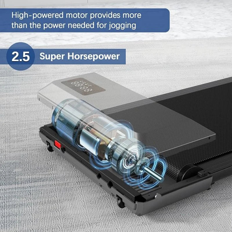 2-in-1 Walking Pad Treadmill with Bluetooth &amp; Remote
