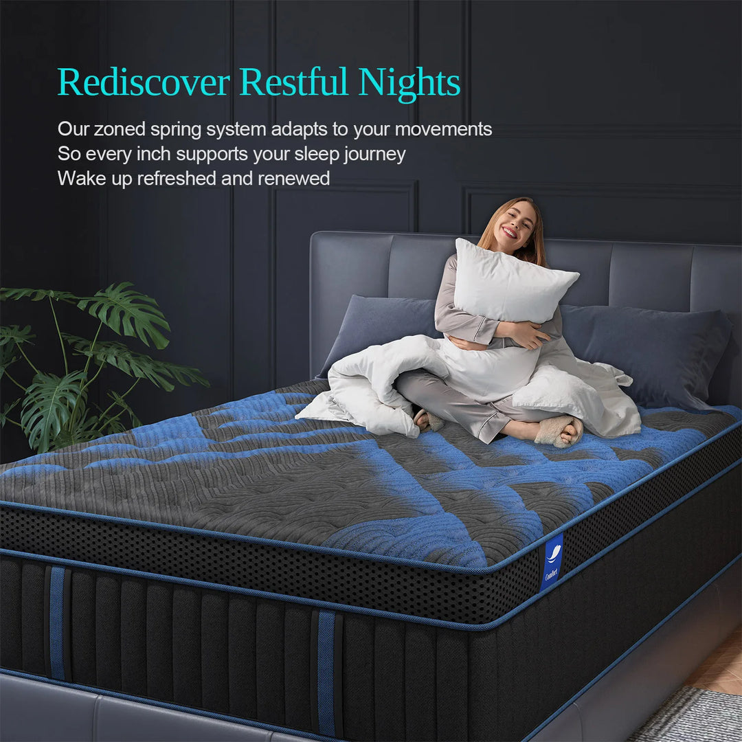 12-Inch Hybrid Memory Foam Mattress Medium Firm