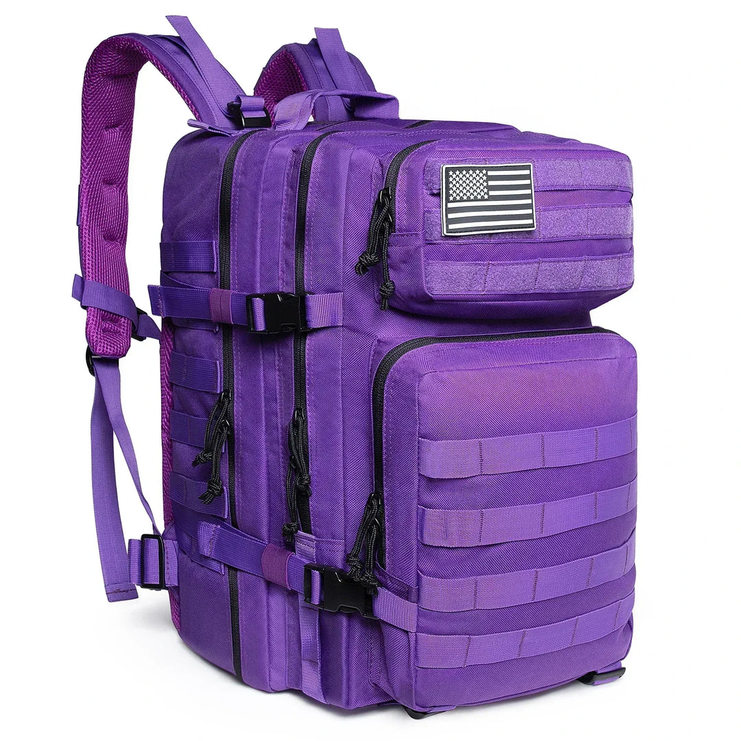 45L Tactical Backpack with Multi-Compartment Storage