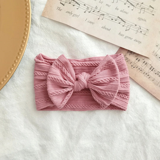 Baby Nylon Bow Headband Soft Stretch Hair Band