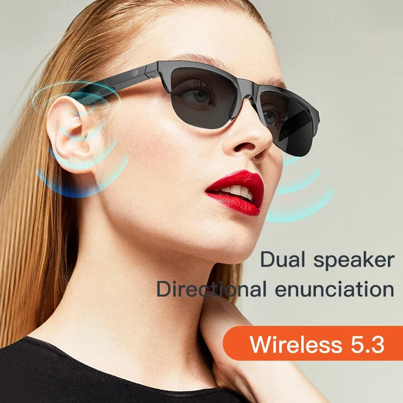 Bluetooth 5.3 Smart Audio Sunglasses with UV Protection