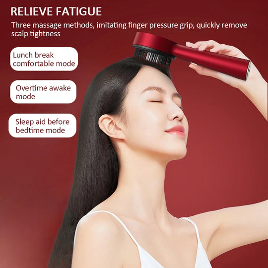 Electric Scalp Massage Comb with Liquid Applicator