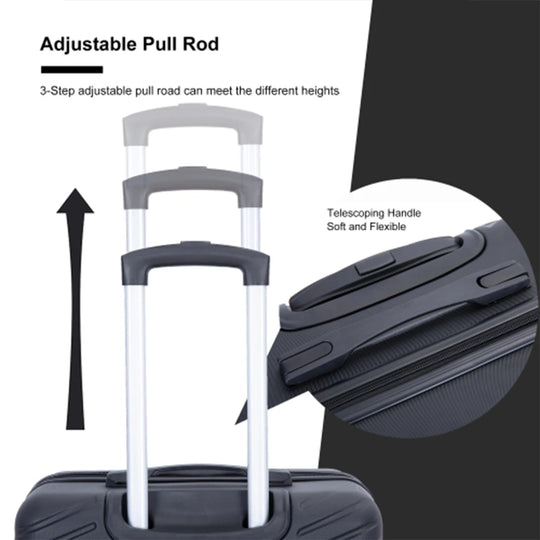 4-Piece ABS Hardside Luggage Set with TSA Lock &amp; Spinner Wheels