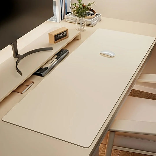 Large Faux Leather Waterproof Desk Pad Mouse Mat