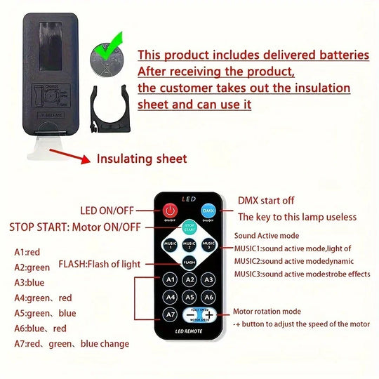 LED Galaxy Star Projector Night Light with Remote