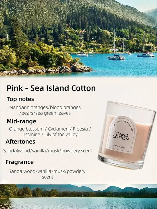 Long-Lasting Scented Aromatherapy Glass Jar Candle