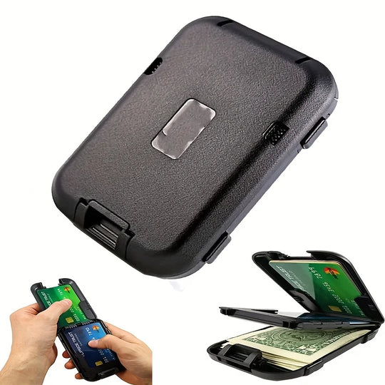 RFID Blocking Aluminum Wallet with Money Clip