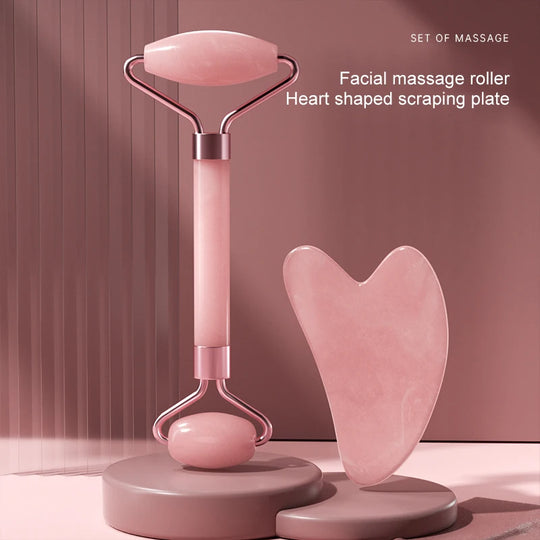 Facial Massage Roller &amp; Scraping Board Set