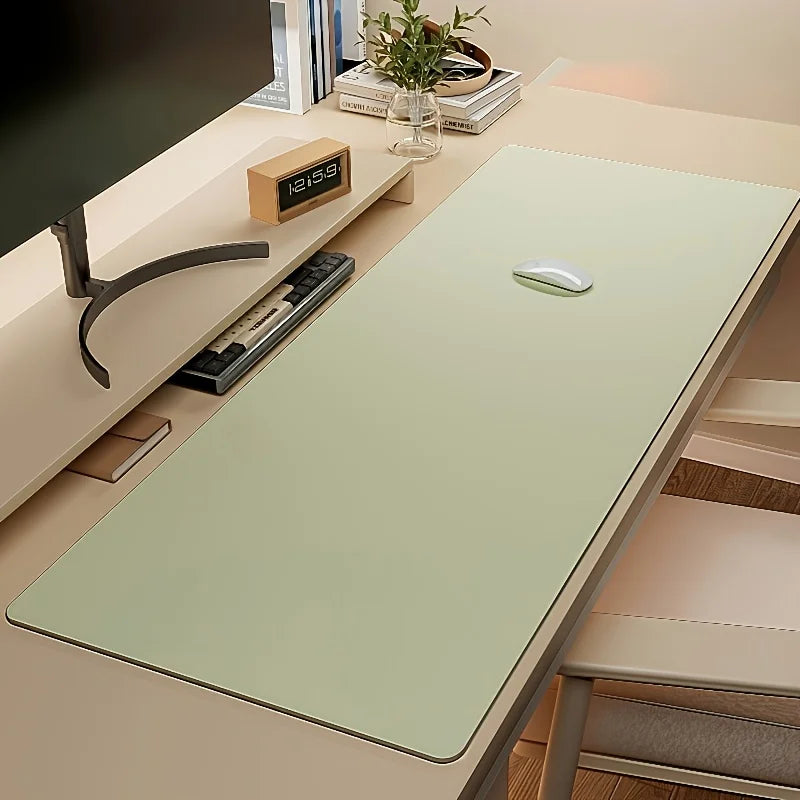 Large Faux Leather Waterproof Desk Pad Mouse Mat