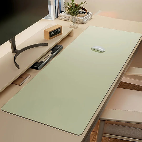 Large Faux Leather Waterproof Desk Pad Mouse Mat