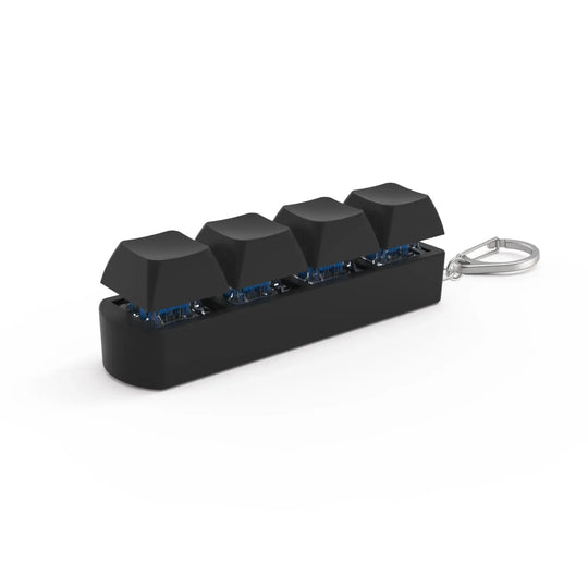 4-Key Mechanical Keyboard Fidget Keychain Stress Relief Toy