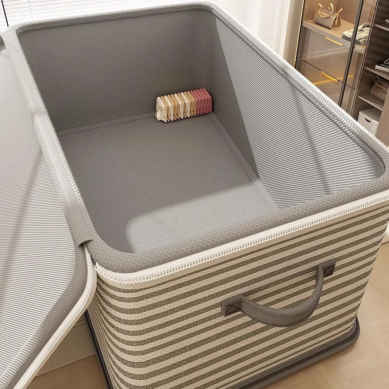 Lockable Foldable Storage Box with Zipper