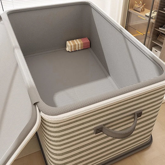 Lockable Foldable Storage Box with Zipper