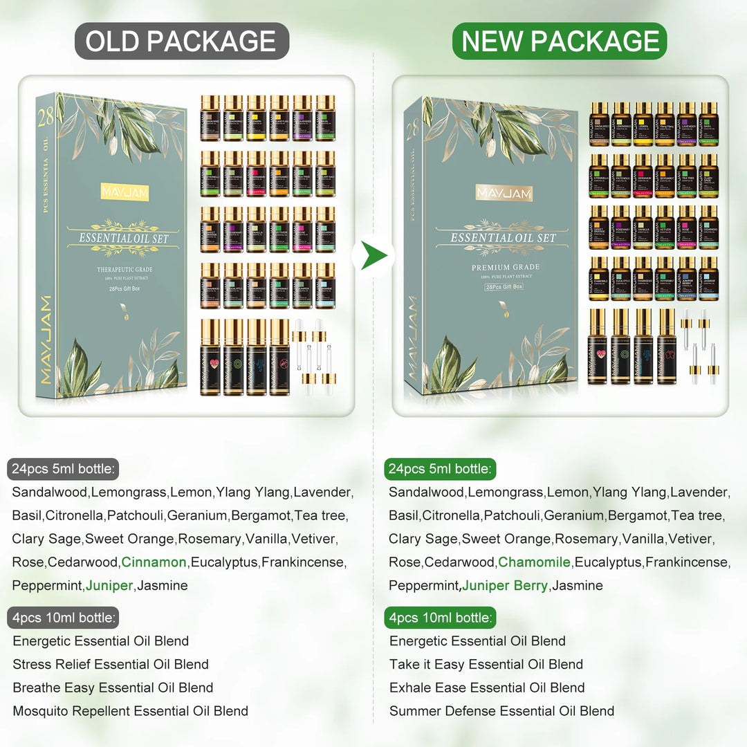 MAYJAM 28-Piece Pure Essential Oil Gift Set